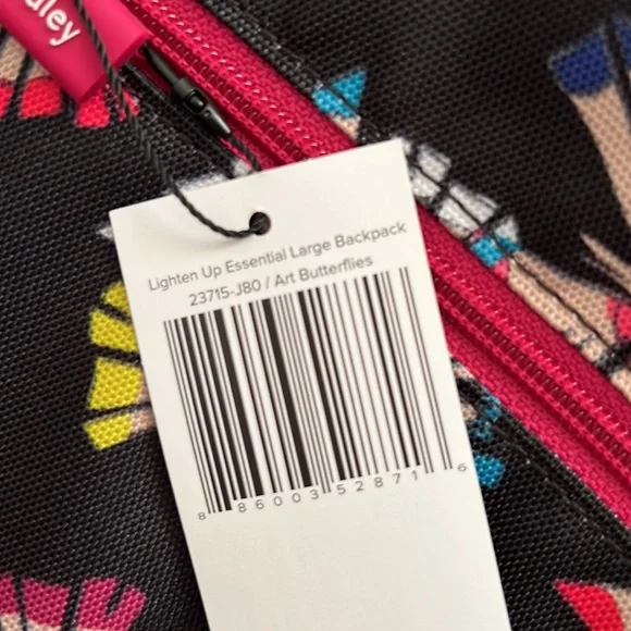 FREE 🎁 w/ Vera Bradley Lighten Up Essential Large Backpack Art Butterflies - Picture 13 of 13